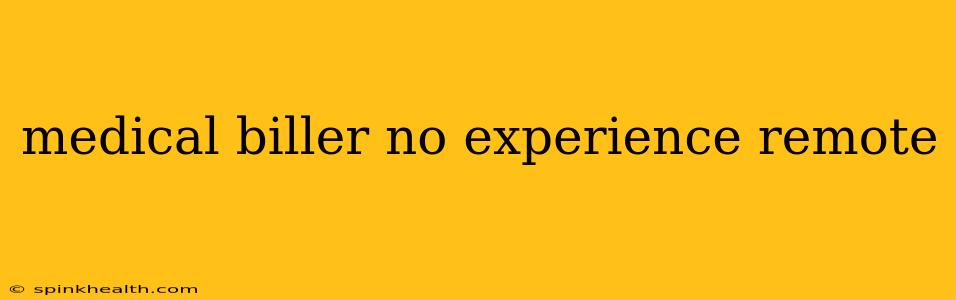 medical biller no experience remote