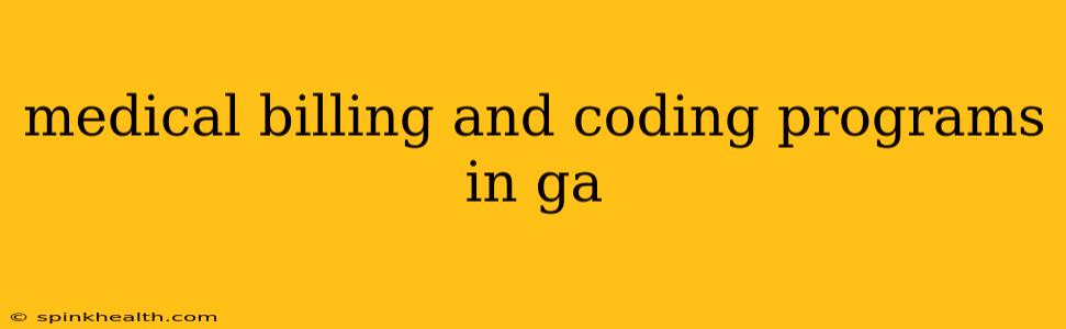 medical billing and coding programs in ga