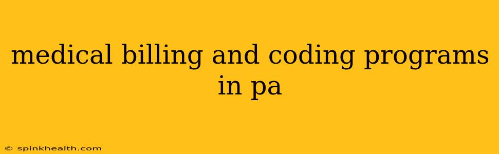 medical billing and coding programs in pa