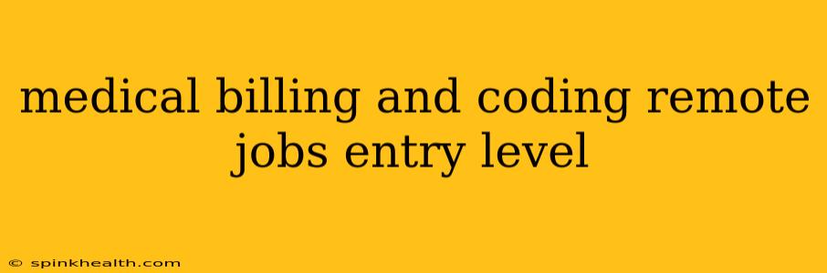 medical billing and coding remote jobs entry level
