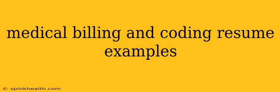 medical billing and coding resume examples