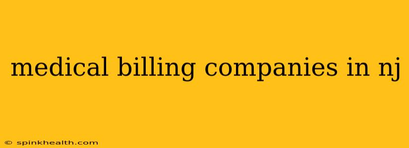 medical billing companies in nj