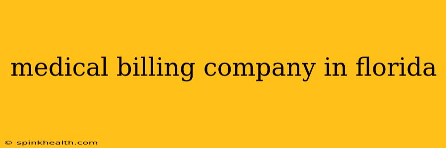 medical billing company in florida