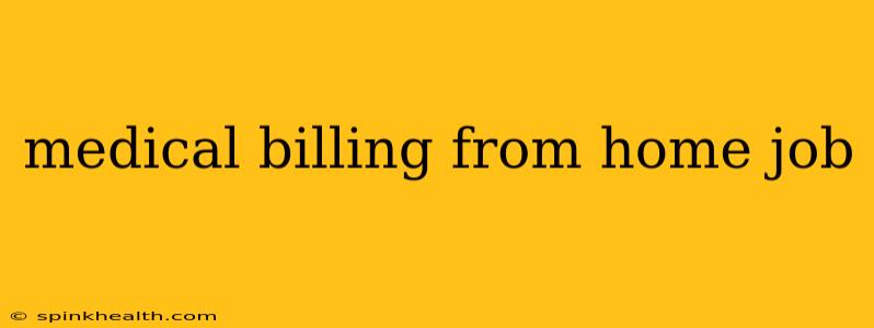 medical billing from home job