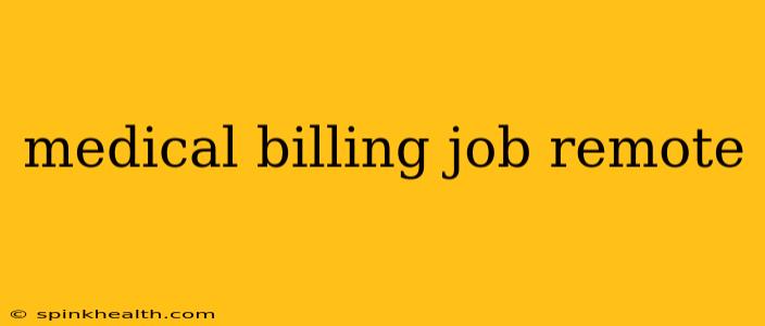 medical billing job remote
