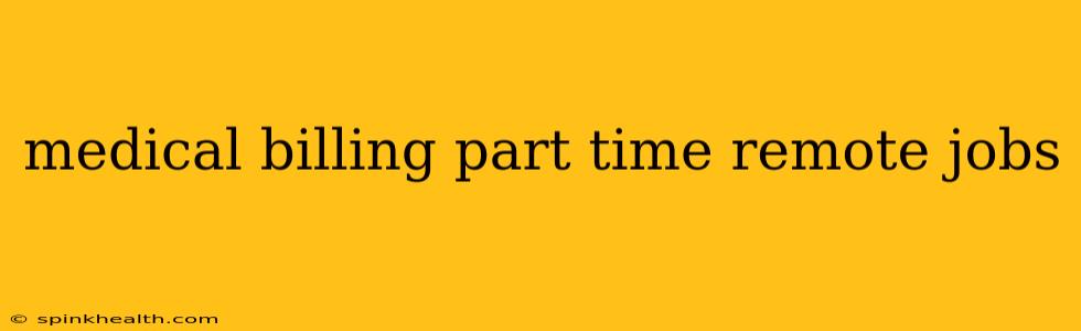 medical billing part time remote jobs