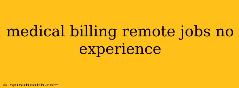 medical billing remote jobs no experience
