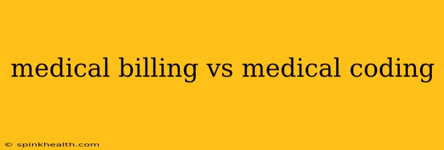 medical billing vs medical coding