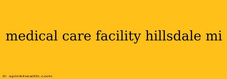 medical care facility hillsdale mi