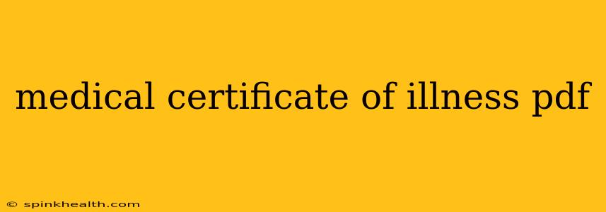 medical certificate of illness pdf