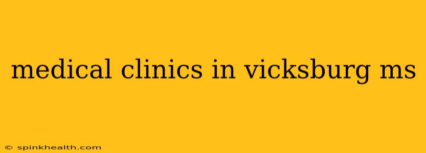 medical clinics in vicksburg ms