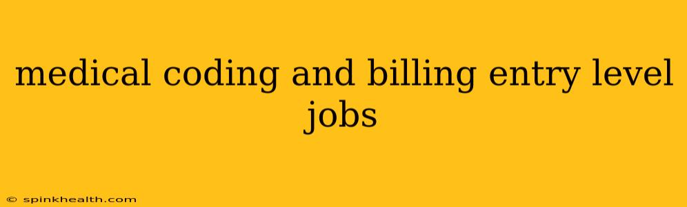 medical coding and billing entry level jobs