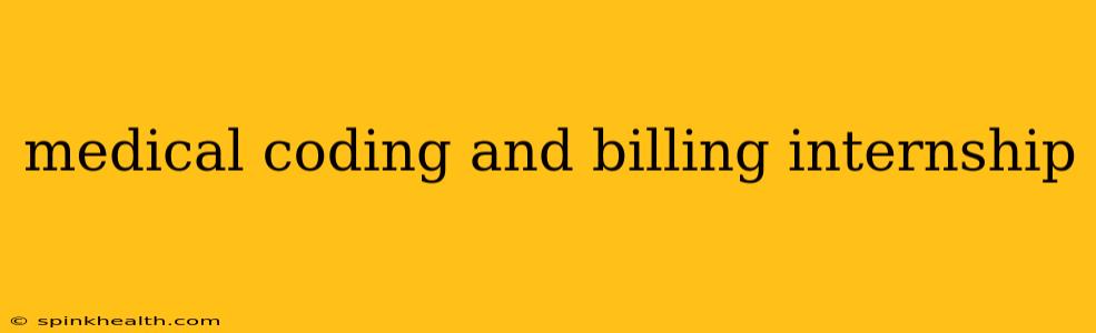 medical coding and billing internship