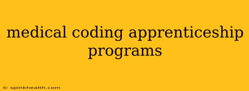 medical coding apprenticeship programs