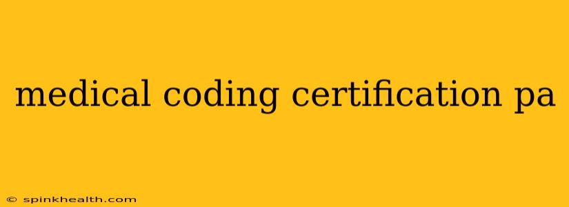 medical coding certification pa