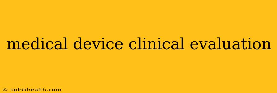 medical device clinical evaluation