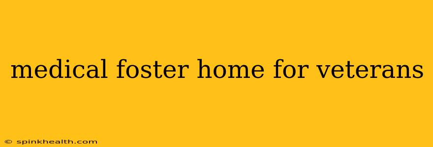 medical foster home for veterans
