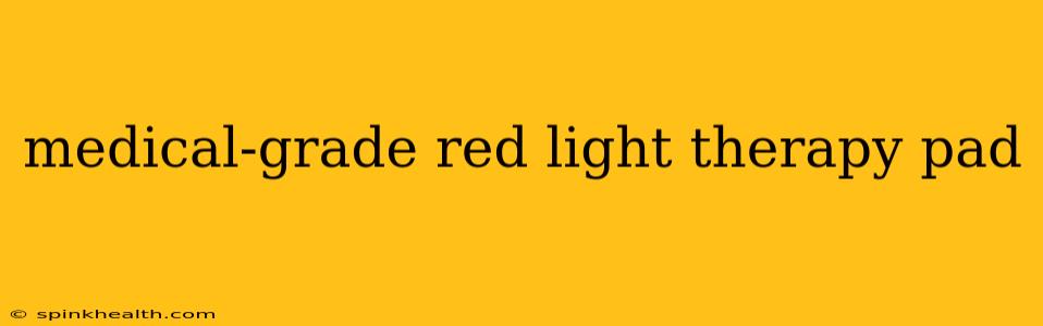 medical-grade red light therapy pad