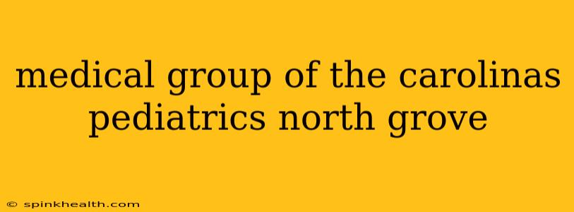medical group of the carolinas pediatrics north grove