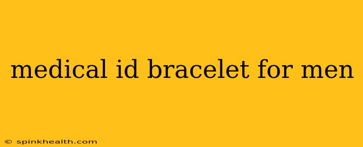 medical id bracelet for men
