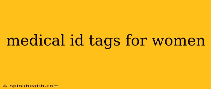medical id tags for women