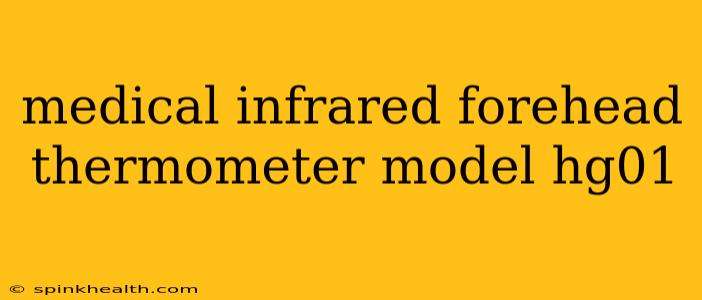 medical infrared forehead thermometer model hg01