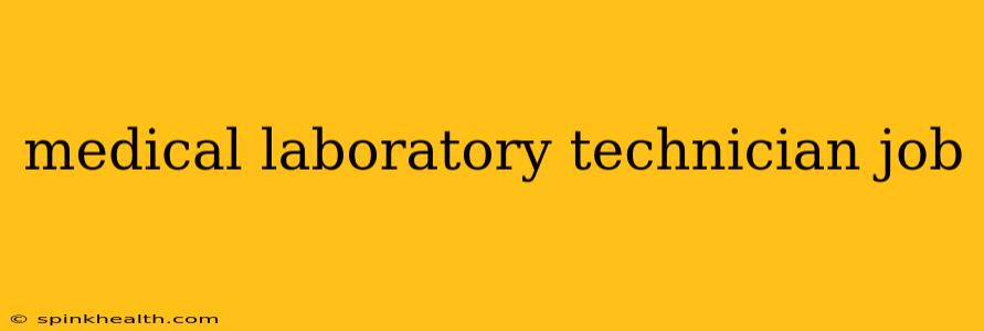medical laboratory technician job