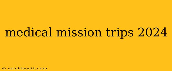 medical mission trips 2024