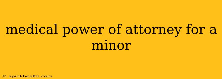 medical power of attorney for a minor