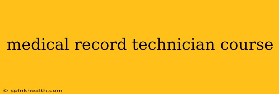 medical record technician course