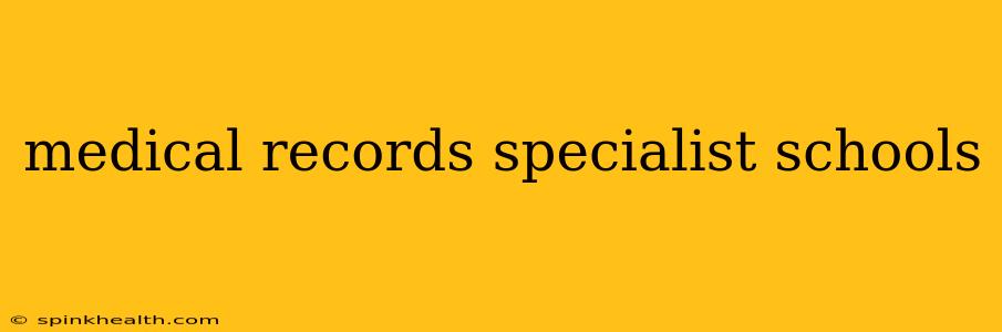 medical records specialist schools