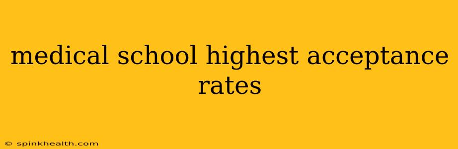 medical school highest acceptance rates