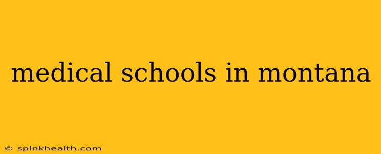 medical schools in montana