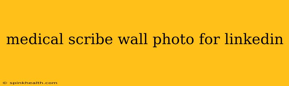 medical scribe wall photo for linkedin