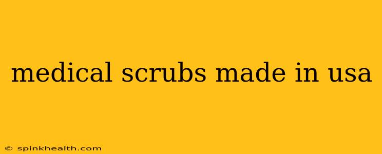 medical scrubs made in usa