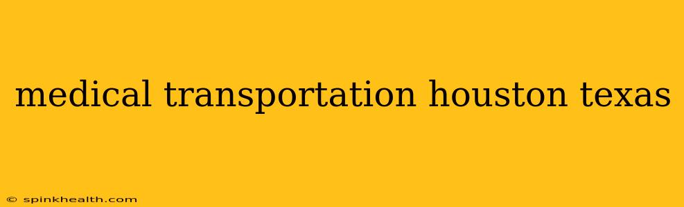 medical transportation houston texas