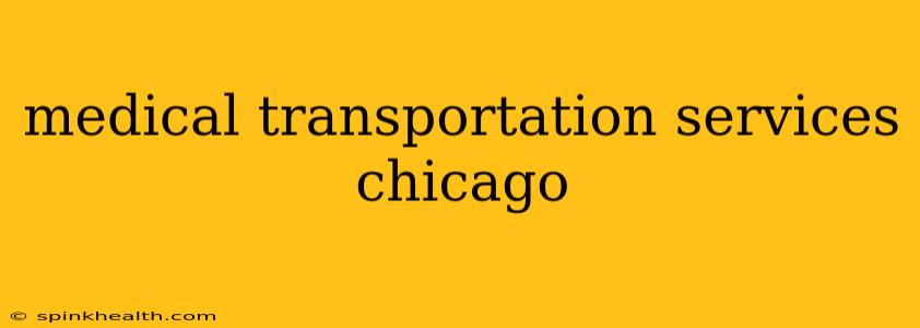 medical transportation services chicago