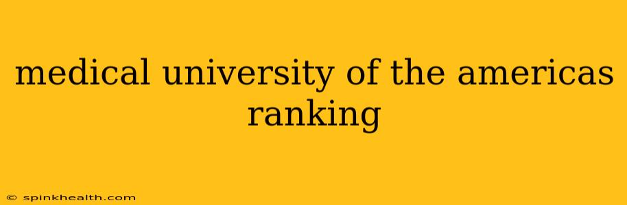 medical university of the americas ranking