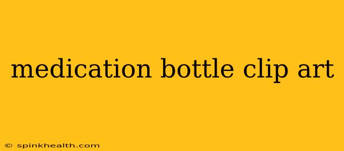 medication bottle clip art