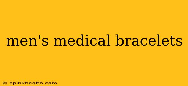 men's medical bracelets