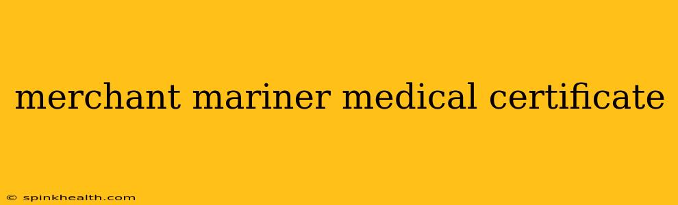 merchant mariner medical certificate