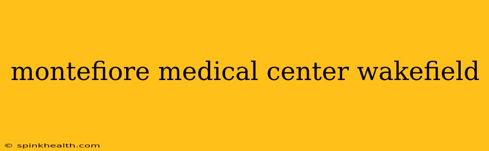 montefiore medical center wakefield
