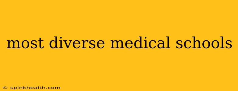 most diverse medical schools