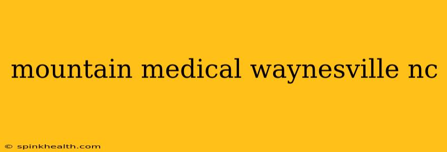 mountain medical waynesville nc