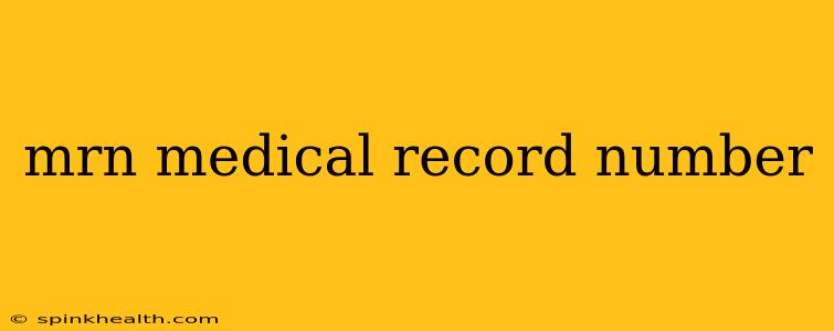 mrn medical record number