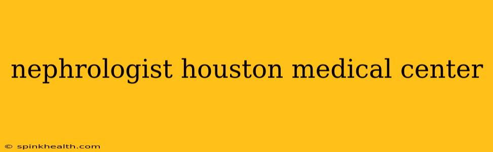 nephrologist houston medical center