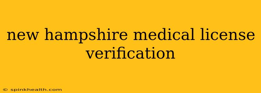 new hampshire medical license verification