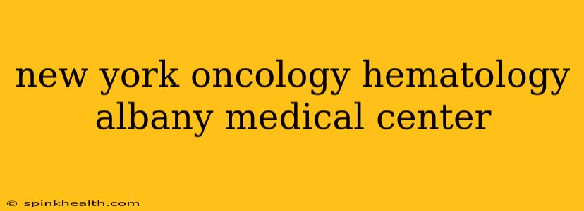 new york oncology hematology albany medical center