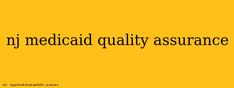 nj medicaid quality assurance