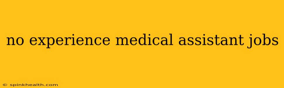 no experience medical assistant jobs
